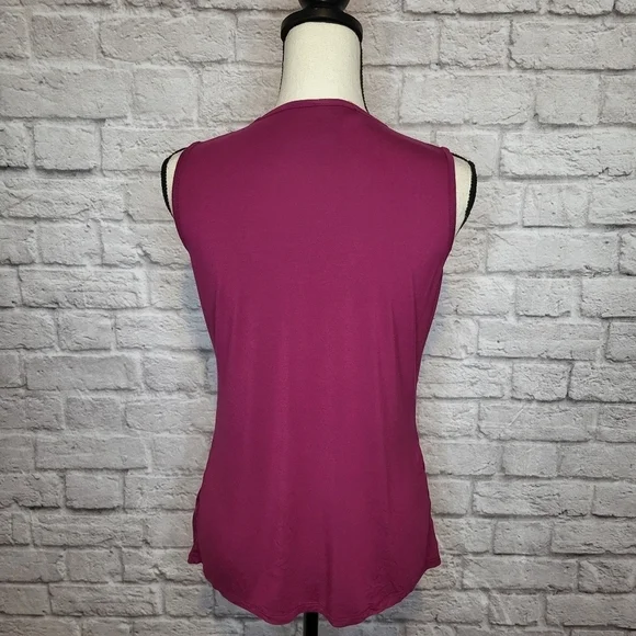 Milk Nursingwear women's magenta pink scoop neck sleeveless nursing top size S - Picture 6 of 9